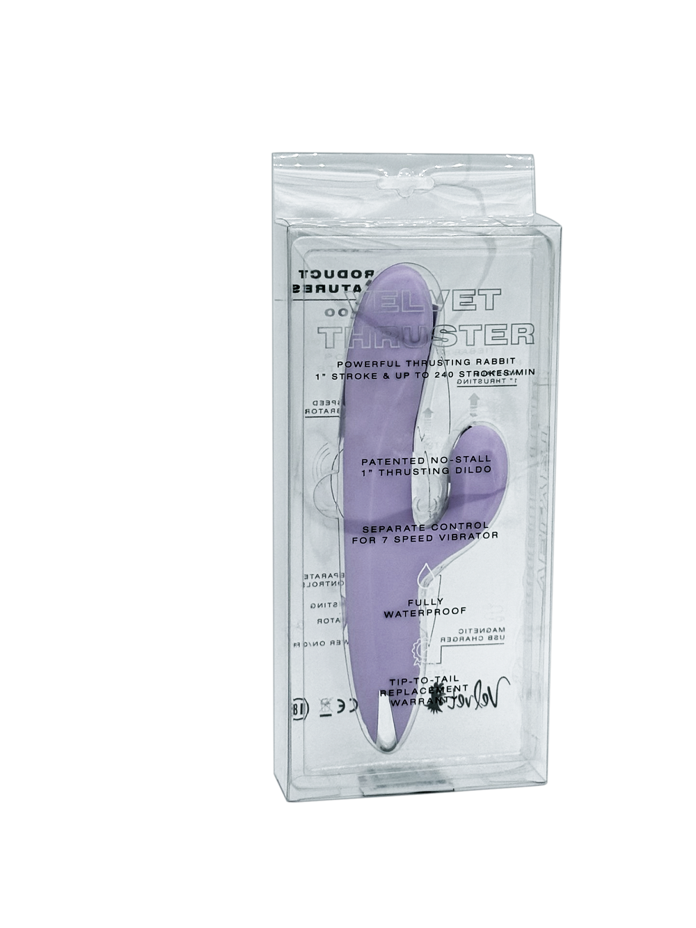 Velvet Thruster | Rabbit Thrusting Dildo and Vibrator in Silicone for Women VL100