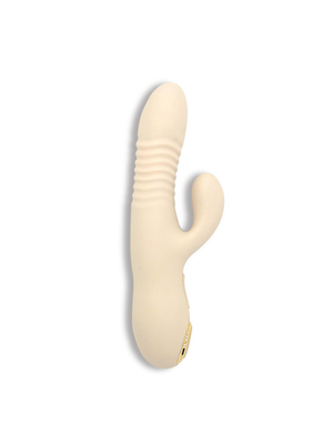 Velvet Thruster | Rabbit Vibrator and Thrusting Dildo in Silicone for Women VC100